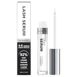 La Maesii Lash Serum, Eyelash Growth Serum With Advanced Formula, Eyelash Enhancing For Longer Thicker And Fuller Looking Lashes, Vegan & Cruelty-Free For Sensitive Eyes (5ml)