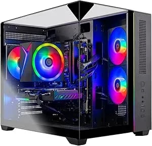 Skytech Gaming Crystal Gaming Pc, Amd Ryzen 7 7700 3.8ghz, Nvidia Rtx 5060 Ti 8gb Vram, 1tb Nvme Ssd, 32gb ddr5 Ram 5600, 650w Gold Psu, Wi-Fi, Win 11, Desktop