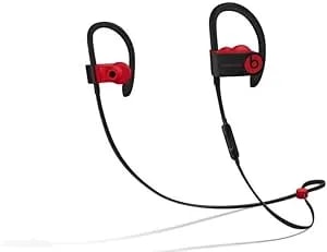 Beats Powerbeats3 Wireless Ear-Hook Headphones Decade Collection Black/Red MRQ92 (Renewed)