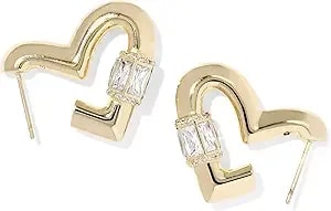 Kendra Scott Women'S, Emery Heart Hoop Earrings, One Size