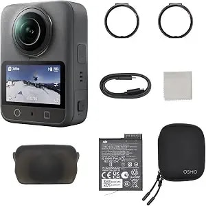 Dji Osmo 360 Camera Removable Pc Lens Guard Combo, Waterproof 360° Action Camera With 1-Inch Sensor, Native 8k 360° Video, 4k/120fps & 170° Boost Video, 120mp 360° Photo, 105gb Built-In Storage