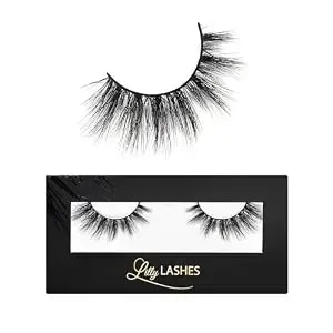 Lilly Lashes Miami Flare 3d Mink Lashes, Mink Eyelashes, The Original Lilly Lash For Wispy & Natural Look, Reusable Eyelashes Up To 25x, Fluffy Lashes, Strip Lashes, Lash Glue Not Included