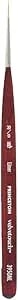 Princeton Velvetouch Mini Liner Brush, Synthetic, Short Handle, Size 20/0 Inch, 1 Count