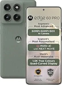 Motorola Moto Edge 60 Pro 5g Ai (Tmobile Mint Tello & Global) (512gb+12gb) Nfc 50mp Triple Cam Dual Sim 6.7" xt2507-1 Latino American Version (Pantone Shadow)