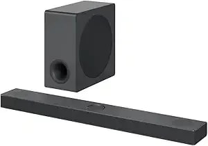 Lg s80qy 3.1.3ch Sound Bar With Wireless Subwooer And Center Up-Firing, Dolby Atmos Dts:X, Works With airplay2, Spotify Hifi, Alexa, High-Res Audio, Imax Enhanced, Tv Synergy, Hdmi Earc