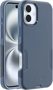 Otterbox Iphone 16 Phone Case Commuter Series - Slim, Rugged, Dual-Layer Protection, Magsafe Compatible, Shock-Absorbing, Drop Resistant - Non-Retail Packaging - Baby Blue Jean