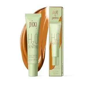 Pixi h2o Skintint - Tinted Gel Moisturiser - Lightweight, Hydrating & Water-Resistant - Evens Tone & Reduces Redness - Cinnamon - 1.2 Fl Oz/35 Ml