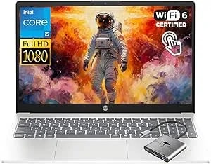 Hp 15.6" Fhd Touchscreen Laptop, Intel 10-Core i5-1334u(Beat i7-1255u Up To 4.6ghz) 16gb Ram 512gb Ssd, win11 wifi6 Numeric Keypad Fast Charging For Business & Students W/Gm Accessory Natural Silver