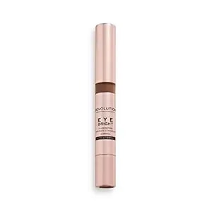 Makeup Revolution Eye Bright Concealer, Buildable Coverage, Dewy Finish, Caramel, 3ml