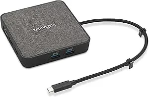 Kensington MD120U4 USB4 Hub, Dual Display 4K @120hz, Single 8K @60hz, HDMI, 100W Power Pass Through, 2.5Gbps Ethernet, 10Gbps USB-A, For Mac And Windows (K32850WW)