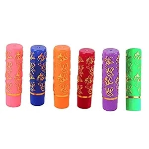 6pcs Temperature Change Color Lipsticks Butterfly Tube Moisturizing Long Lasting Lipsticks (Assorted Color)