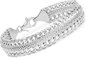 Ross-Simons Italian Sterling Silver Curb-Link Bracelet