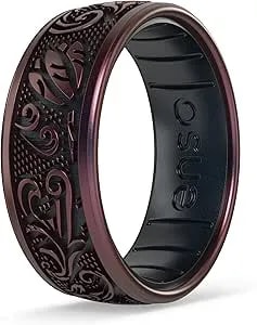 Enso Rings Holiday Silicone Rings - Ultra Comfortable And Breathable - Made In The Usa
