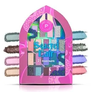 Profusion Cosmetics Seacret Lair 21 Shades Eyeshadow Palette - Highly Pigmented Shades With Multi-Finish Textures, Long-Wearing & Blendable, Versatile Makeup Palette For Wedding, Party & Casual Looks