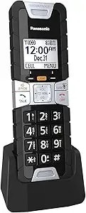 Panasonic Rugged Cordless Phone Handset Accessory Compatible With tgd8xx, tge6xx And tgf9xx Series Cordless Phone Systems - Kx-tgta61b (Black)