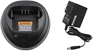 Motorola Oem wpln4137br Single Unit Rapid Charger With Power Adapter epnn9288 For cp040 cp140 cp150 cp160 cp180 cp200 cp200d dp1400 ep450 ep450s pr400 gp3688 gp3138 cp200xls wpln4137