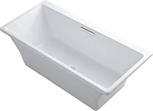 Kohler K-819-f62-0 Freestanding Bath With Brilliant Blanc Base