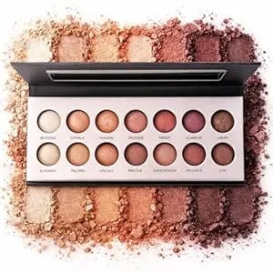 K'Apeine 14-Color Eyeshadow Palette,Highly Pigmented Blendable Long-Wear,Matte & Shimmer Warm Neutral Nude, Everyday Smoky Glam Makeup For All Skin Tones(02#)