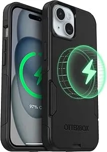 Otterbox Iphone 17e, Iphone 16e, Iphone 15, Iphone 14, And Iphone 13 Commuter Series Case - Magsafe Edition - Black, Slim & Tough, Pocket-Friendly, With Port Protection