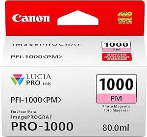 Canon Pfi-1000 Genuine Photo Magenta Ink Tank, Compatible With Imageprograf Pro-1000 Printers