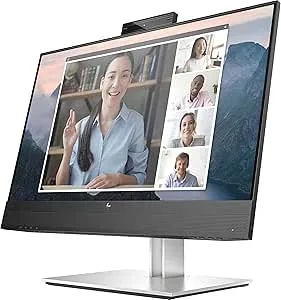 HP E24mv G4 24" Class Webcam Full HD LCD Monitor - 16:9 - Black, Silver - 23.8" Viewable - In-Plane Switching (IPS) Technology - 1920 X 1080-250 Nit - 5 Ms - 60 Hz Refresh Rate - Speakers - Tilt, Sw