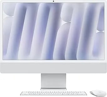 Apple 2024 Imac All-In-One Desktop Computer With m4 Chip With 10-Core Cpu And 10-Core Gpu: Built For Apple Intelligence, 24-Inch Retina Display, 16gb Unified Memory, 512gb Ssd Storage; Silver
