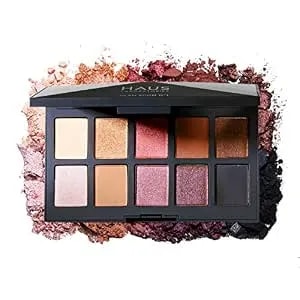 Haus Laboratories By Lady Gaga: Glam Room Palette No. 1: Fame - 10-Shade Eyeshadow Palette, Blendable & Buildable Eye Makeup With Pigmented Matte, Metallic, Shimmer, And Sparkle Finishes