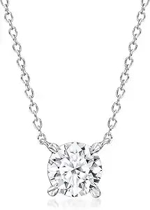 Ross-Simons 1.00 Carat Lab-Grown Diamond Solitaire Necklace In Sterling Silver