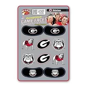 Fan-A-Peel Georgia Bulldogs Waterless Temporary Tattoos – Hypoallergenic, Waterproof Peel And Stick Tattoos – Fun And Easy Sports Team Accessories For Game Day And Everyday Use – Officially Licensed