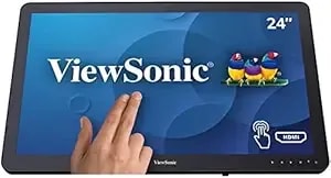 Viewsonic td2430 - Led Monitor - 24" (23.6" Viewable) - Touchscreen - 1920 X 1080 Full Hd (1080p) - Mva - 250 Cd/M² - 3000:1-25 Ms - Hdmi, Vga, Displayport - Speakers