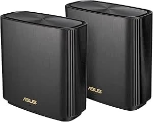 Asus Zenwifi xt9 ax7800 Tri-Band wifi6 Mesh Wifisystem (2pack), 802.11ax, Up To 5700 Sq Ft & 6+ Rooms, Aimesh, Lifetime Free Internet Security, Parental Controls, 2.5g Wan Port, Unii 4, Charcoal