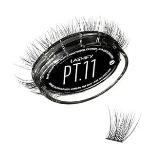 Lashify Plushy Tame 11mm Gossamer Lashes In Black, Easy Diy False Lashes For A Voluminous Yet Still Natural Look