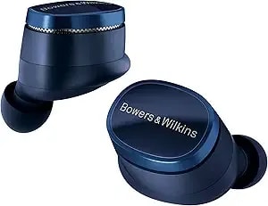 Bowers & Wilkins pi8 Wireless Bluetooth Earbuds (Midnight Blue), In-Ear Bluetooth Earphones With Qualcomm & Aptx Lossless, Active Noise Cancelling Earbuds, 3 Built-In Mics, 15-Min Quick Charging