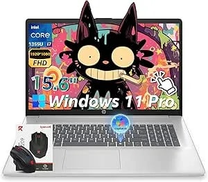 Hp 15.6" Touchscreen Laptop, Intel Core i7-1355u (10-Core, Up To 5.0ghz), 32gb Ram 1tb Ssd Windows 11 Pro, 15.6" Fhd Ips, Copilot Ai, Numeric Keyboard, Type-C, Patented Kb Kit