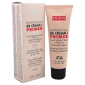 Pupa Milano Professionals Bb Cream And Spf 20 Primer For Women, No. 001/Nude, 1.69 Ounce