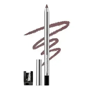 Plum Brown Gel Eyeliner Pencil For Mature Eyes, Smooth Glide No Tugging,Waterline Eye Liner, Waterproof & Smudge-Proof, Long-Lasting Sharpenable With Sharpener For Soft Natural Look On Older Women