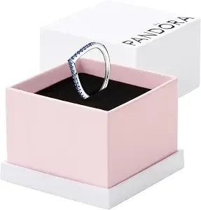 Pandora Timeless Wish Sparkling Ring - Layering Or Stackable Ring - Sterling Silver With Man-Made Crystals - Gift For Her - Jewelry For Women With Gift Box
