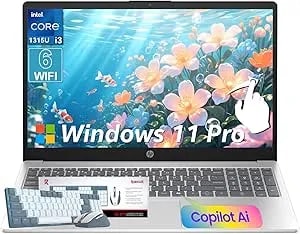 Hp 2026 Touchscreen Laptop Computer For Student & Business, 32gb Ram 1tb Ssd Windows 11 Pro, Intel Core i3-1315u (Up To 4.5ghz), 15.6" Led, Copilot Ai, Numeric Keyboard, Type-C, Patented Kb Kit