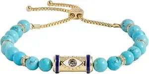 Alex And Ani Evil Eye Bracelets - Sapphire & Crystal Stones, Nickel-Free, Radiant Evil Eye Jewelry For Women