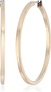 Guess Basic Square Edge Hoop Earrings