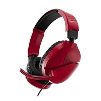 Turtle Beach Recon 70 Multiplatform Gaming Headset For PS5, PS4, Xbox Series X - S, Xbox One, PC & Mobile W/ 3.5mm Wired Connection - Flip-To-Mute Mic, 40mm Speakers, Lightweight Design, Midnight Red