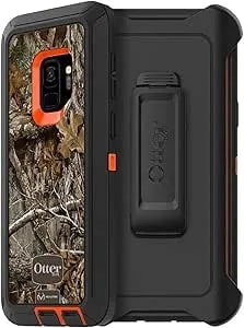Otterbox Defender Series Case For Samsung Galaxy s9 (Only) - Holster Clip Included - Non-Retail Packaging - Rt Blaze Edge (Blaze Orange/Black/Rt Edge Graphic)