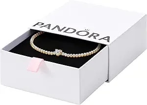 Pandora Sparkling Heart Tennis Bracelet - With Gift Box