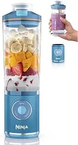 Ninja Blast Max Portable Blender, 22oz, Blue Raspberry, bc251bl2 - Twist & Go Removable 22-Oz Vessel. Auto-Iq Crush & Smoothie Programs, Cordless. Dishwasher Safe, Leakproof Lid.