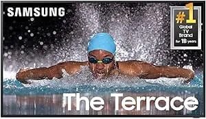 Samsung 75-Inch Class Neo Qled 4k The Terrace Partial Sun, Quantum Hdr+, Dolby Atmos, Wide Viewing Angle, Weather Resistant, Anti-Glare Outdoor Smart Tv W/Alexa Built-In, (qn75lst7dafxza, 2024 Model)