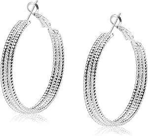 Guess Silver Hoop Earrings