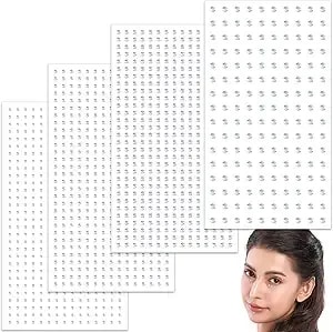 Pndeyo 4 Sheets Face Gems Sticker, Self-Adhesive Glitter Rhinestone Face Jewels, Mini Hair Nose Eyes Nail Makeup Sticker For Festivals Parties- Silver(2mm 2.5mm 3mm 4mm)