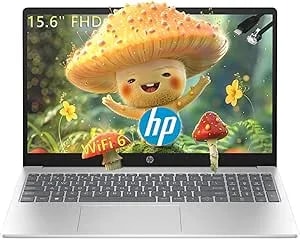 Hp Essential Laptop Computer For Student Home Study, Office 365, Intel n100 (2026 Edition), 16gb Ram, 256gb Ssd, Long Battery Life & Portable Design, 15.6" Fhd, Type C rj45 Cable, Windows 11 Home