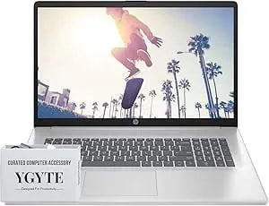 Hp 2026 Powerbook 17 Inch Laptop Computer, 17.3" Fhd Ips Business Laptop Pc, Intel Core 7 (10-Cores, Beat 13th Gen Intel Core i7-1355u), Windows 11 Pro, 64gb Ram 2tb Ssd - Number Pad - Wi-Fi 6 - Silver