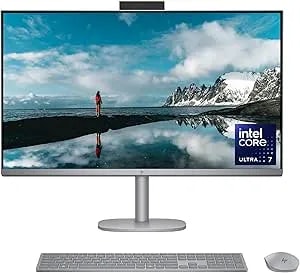 Hp Omnistudio X 31.5 Inch All-In-One Desktop Ai Pc, 4k Ultra Hd, Intel Core Ultra 7 256v, 16 Gb Ram, 2 Tb Ssd, Intel Arc Graphics 140v, Windows 11 Home, Copilot+, Meteor Silver, 32-c1010 (2025)